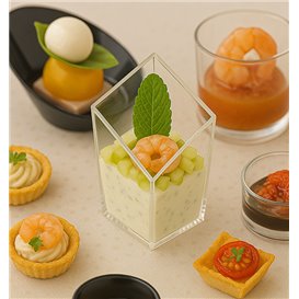 Vaso Degustación Diamante PS Transparente 48ml (200 Uds)