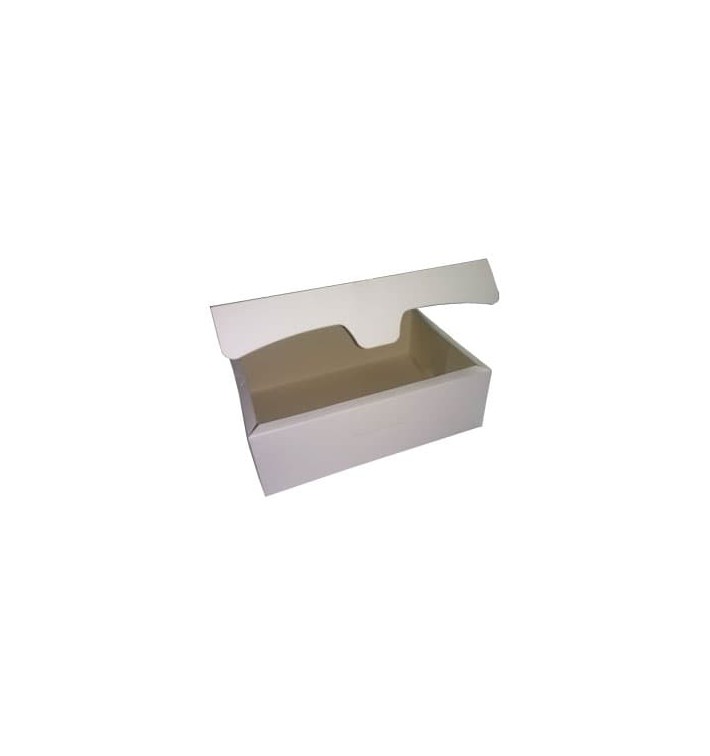 Caja para Pasteleria Carton 20,4x15,8x6cm 1Kg. Blanca 