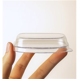 Tapa para Bol Degustación PS Transparente 7,5x7,5cm (2.000 Uds)