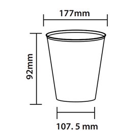 Vaso Mojito Reutilizable Irrompible PP Transparente 480ml (10 Uds)