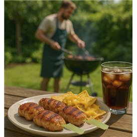 Pinchos de Bambú "Golf" Natural 18cm (50 Uds)