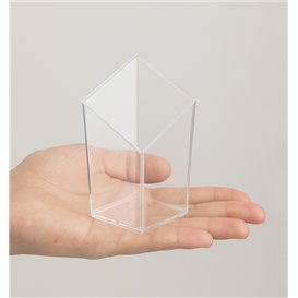 Mini Vaso Degustación Diamante PS Transparente 48ml (20 Uds)