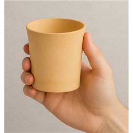 Vaso Reutilizable de Bambú Natural Catering 8,4x9,2x9cm (2 Uds)