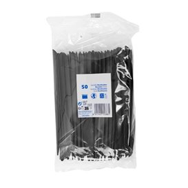 Cuchillo Reutilizable PP Negro 17,8cm (50 Uds)