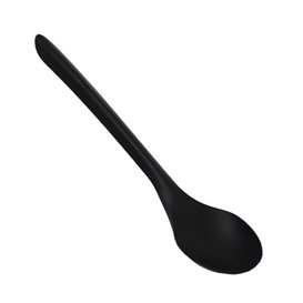 Cucharilla Postre Reutilizable PP Negra 12,4cm (50 Uds)