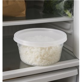 Envase de Plástico PP con Tapa Transparente “Deli Range” 360ml (240 Uds)