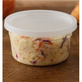 Envase de Plástico PP con Tapa Transparente “Deli Range” 360ml (240 Uds)
