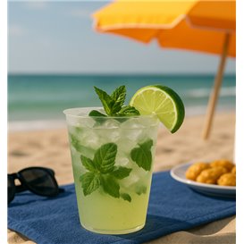 Vaso Reutilizable Irrompible Mojito PP Transparente 480ml (450 Uds)
