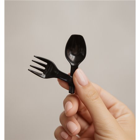 Spork color negro para hostelería