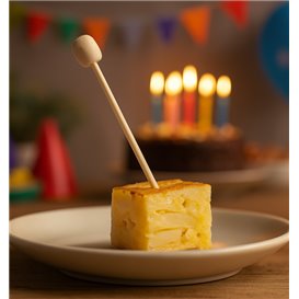 Pinchos de Bambú Barril 9cm (100 Uds)