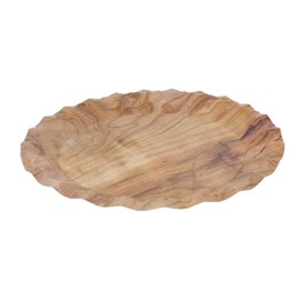 Plato de Cartón Kraft "Flower" Ø18cm 225g/m² (50 Uds)