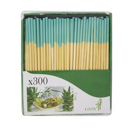 Pinchos de Bambú Punta Turquesa 7cm (3.600 Uds)