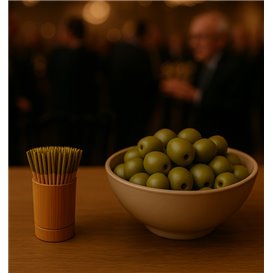 Pinchos de Bambú Punta Oro 7cm (300 Uds)