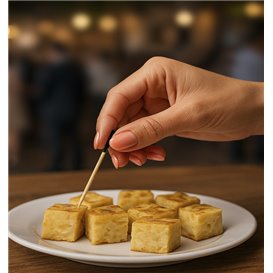 Pinchos de Bambú Punta Negra 7cm (300 Uds)