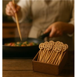 Pinchos de Bambú Árbol de la Vida 12cm en caja (600 Uds)