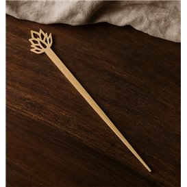 Pinchos de Bambú Flor de Loto 12cm (50 Uds)