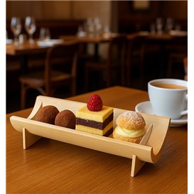 Bandeja de Bambú 20x10,5x4,5cm (12 Uds)