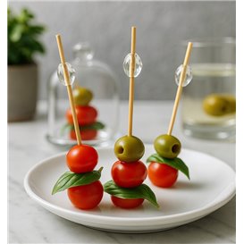 Pinchos de Bambú Diamante 9cm en caja (1.200 Uds)