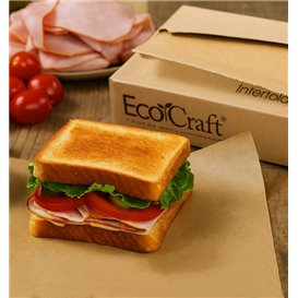 Envuelta Papel Antigrasa Kraft en Dispensador 37,5x27cm (6.000 Uds)