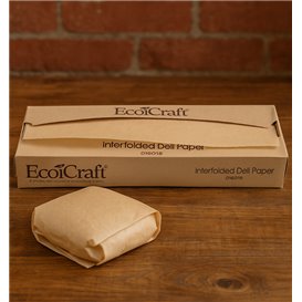 Envuelta Papel Antigrasa Kraft en Dispensador 26x27cm (6.000 Uds)