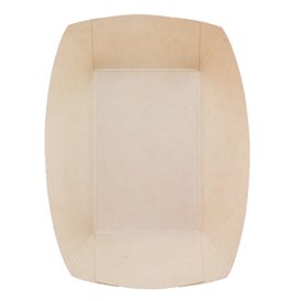 Barqueta Cartón de Bambú Kraft 700ml 20,5x15x5,2cm (500 Uds)