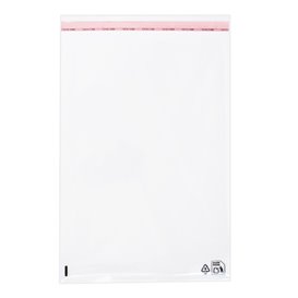 Bolsas de Plástico Biorientado con Solapa Adhesiva 25x35 cm G-160 (1000 Uds)