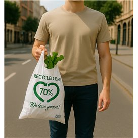 Bolsa Plástico Camiseta Reutilizable 80x90cm 50µm (50 Uds)