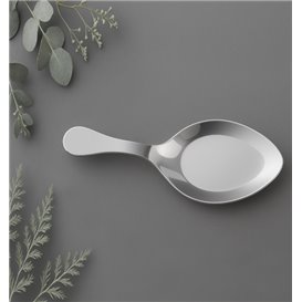 Cucharita Plástico para Salsas Plateada 10 cm (500 uds)