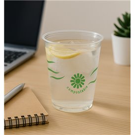 Vaso Compostable PLA "Green Spirit" Transparente 250ml (1250 Uds)
