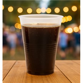 Vaso de Plástico PP Reutilizable Transparente 1000ml/1L (500 Uds)