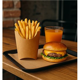 Caja Kraft para Patatas Fritas Grande 8,2x3,3x14,9cm (25 Uds)