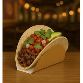 Envase de Cartón para Tacos 13,5x2,5x6cm (100 Uds)