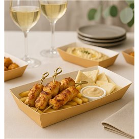 Barqueta Kraft Hot Dog 17x5,5x3,8cm (1000 Uds)