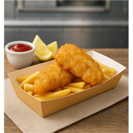 Barqueta Kraft Hot Dog 17x5,5x3,8cm (1000 Uds)