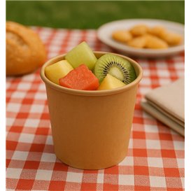 Tarrina Cartón Kraft para Salsas 100ml Ø7,3cm (1.000 Uds)