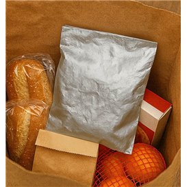 Bolsa para Hamburguesa Antigrasa Aluminio 22,3+5x20cm (2000 Uds)