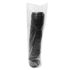 Tapa Travel con Agujero PS para Vaso Cartón Negra Ø6,2cm (1.000 Uds)