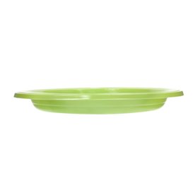 Plato de Plástico PS Reutilizable Llano Verde Lima Ø165mm (450 Uds)