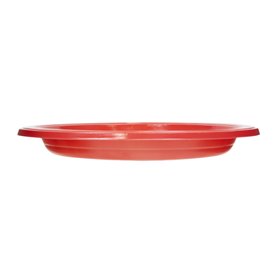 Plato de Plástico PS Reutilizable Llano Rojo Ø165mm (450 Uds)