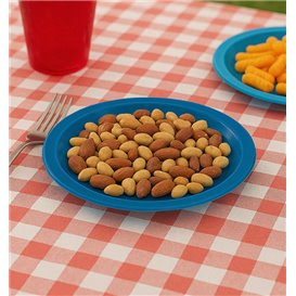 Plato de Plástico PS Reutilizable Llano Azul Oscuro Ø165mm (25 Uds) Plato de Plástico PS Reutilizable Llano Azul Oscuro Ø165mm (25 Uds)