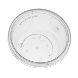 Tarrina Salsera PP Transparente con Tapa 120ml (100 Uds)
