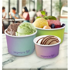 Tarrina de Cartón para Helado 4Oz/114ml (50 Uds)