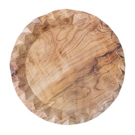 Plato de Cartón Impresión Madera "Bali" Ø23cm 345g/m² (50 Uds)