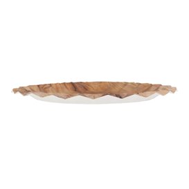 Plato de Cartón Impresión Madera "Bali" Ø23cm 345g/m² (50 Uds)