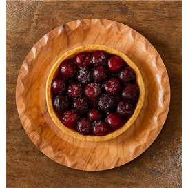 Plato de Cartón Impresión Madera "Bali" Ø18cm 290g/m² (50 Uds)