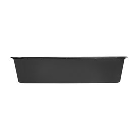Envase Rectangular Plástico PP Negro 500ml 17,6x12,4x4cm (500 Uds)