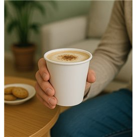 Vaso Cartón Blanco 6Oz/180ml Ø7,0cm (1.000 Uds)