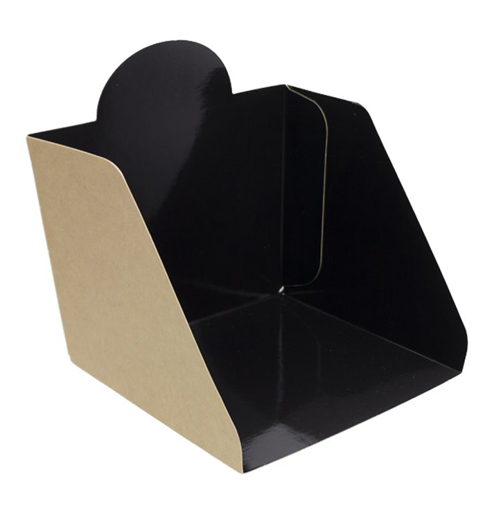 Pala de Cartón para Hamburguesa  12x12x10cm (600 Uds)