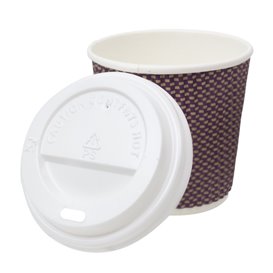 Tapa Travel con Agujero PS para Vaso Cartón Blanca Ø6,2cm (50 Uds)