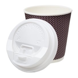 Tapa SIP de PS para Vaso Cartón Blanca Ø7,3cm (50 Uds)
